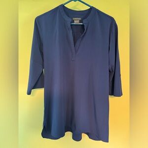 Exofficio Kizmet 3/4 Sleeve Shirt, Women's, Blue, Size Medium